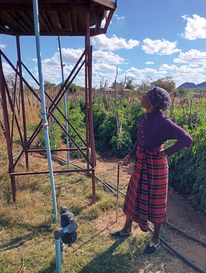 Borehole & Solar Water Pump at Matibi Nook