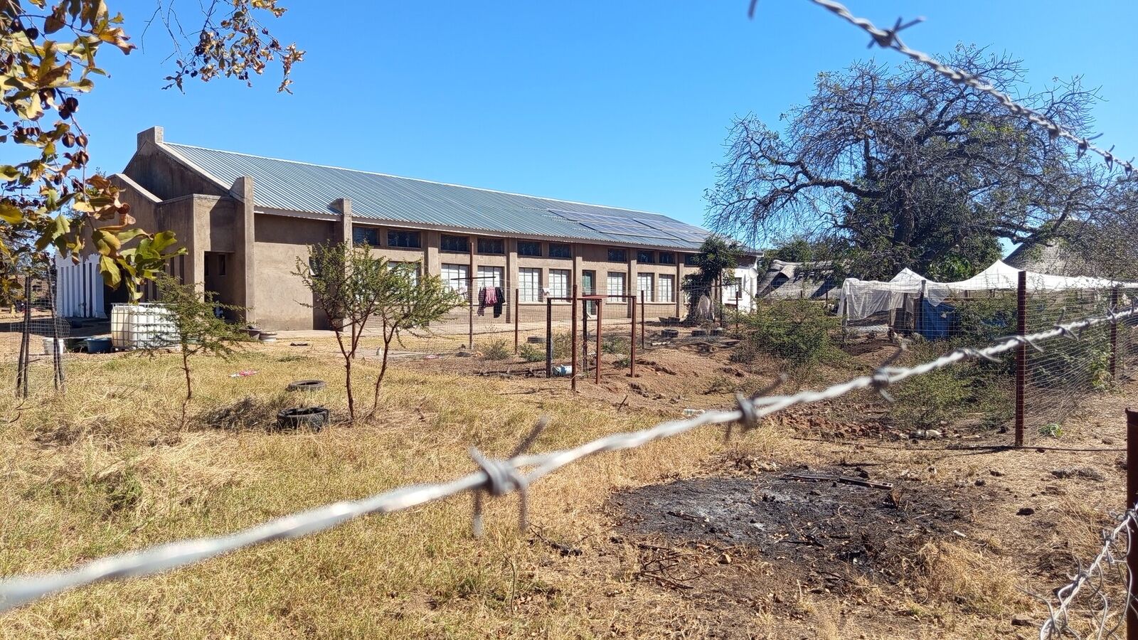 Main skills training building with solar panels